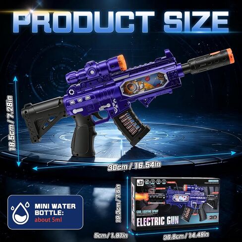 HWD Parent-Friendly Light Up Space Toy Gun for Kids with Mist Spray Effect in Saudi Arabia