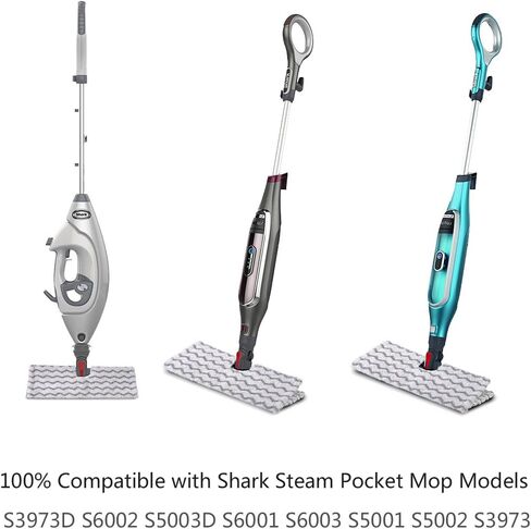 وسادات بديلة للممسحة البخارية من KEEPOW لممسحة البخار Shark Genius Lift-Away S3973D S6002 S5003D S6001 S6003 S5001 S5002 S3973WM، وسادات تنظيف بالبخار قابلة للغسل لتنظيف الأرضيات الصلبة (3 عبوات) in Kuwait
