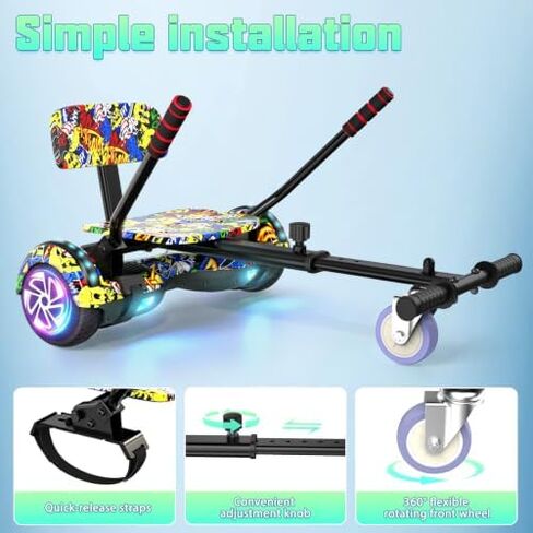 LIEAGLE Hoverboard with Seat Attachment in Kuwait