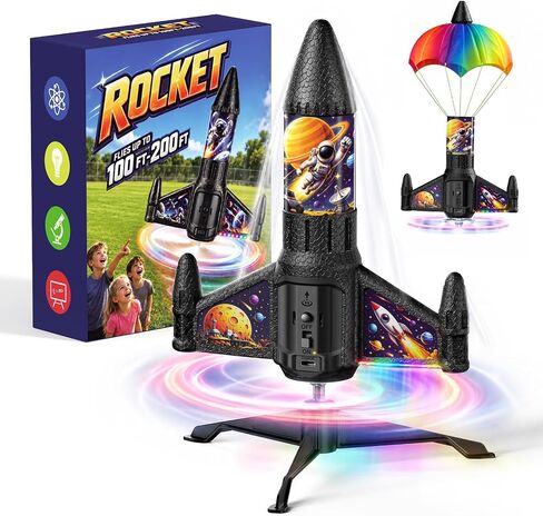 Rocket Launcher for Kids with LED, Rechargeable Rocket Toys for Kids 6-13 in Saudi Arabia