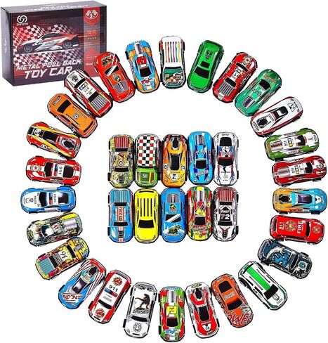 36PCS Metal Pull Back Cars Toy for Kids in Kuwait