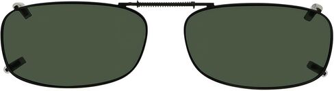 Eyekepper Metal Frame Rim Polarized Lens Clip On Sunglasses 2"x1 1/8" in Kuwait