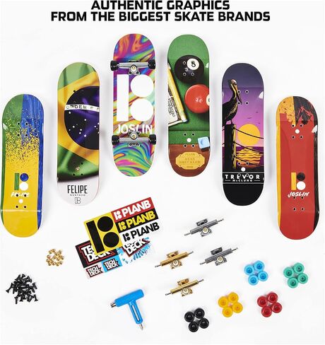 TECH DECK, Sk8shop Fingerboard Bonus Pack, Collectible and Customizable Mini Skateboards (Styles May Vary) in Kuwait
