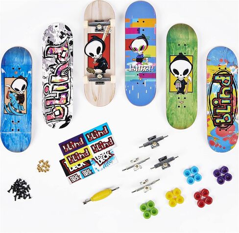 TECH DECK, Sk8shop Fingerboard Bonus Pack, Collectible and Customizable Mini Skateboards (Styles May Vary) in Kuwait