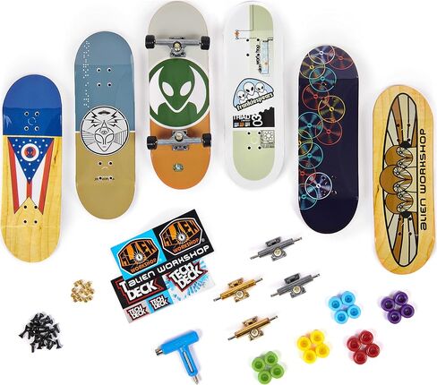 TECH DECK, Sk8shop Fingerboard Bonus Pack, Collectible and Customizable Mini Skateboards (Styles May Vary) in Kuwait