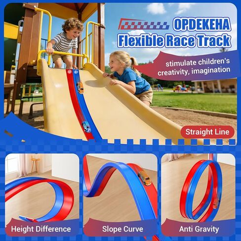 Flexible Race Track for Kids, 16.4FT Portable DIY Flexible Racing Track in Saudi Arabia