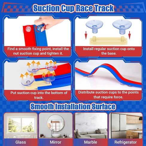 Flexible Race Track for Kids, 16.4FT Portable DIY Flexible Racing Track in Saudi Arabia