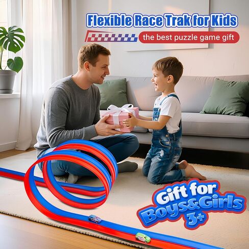 Flexible Race Track for Kids, 16.4FT Portable DIY Flexible Racing Track in Saudi Arabia