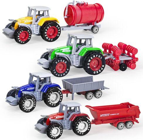 5 Pack Farm Tractor Toys for Kids Toddlers 3-5 6 7 8 Birthday Gift in Saudi Arabia