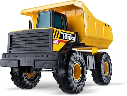 Tonka Steel Classics Mighty Dump Truck - Made with Steel & Sturdy Plastic, Yellow Toy Construction Truck, Boys and Girls, Kids, Toddlers, Ages 3+ in Saudi Arabia