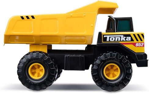 Tonka Steel Classics Mighty Dump Truck - Made with Steel & Sturdy Plastic, Yellow Toy Construction Truck, Boys and Girls, Kids, Toddlers, Ages 3+ in Saudi Arabia