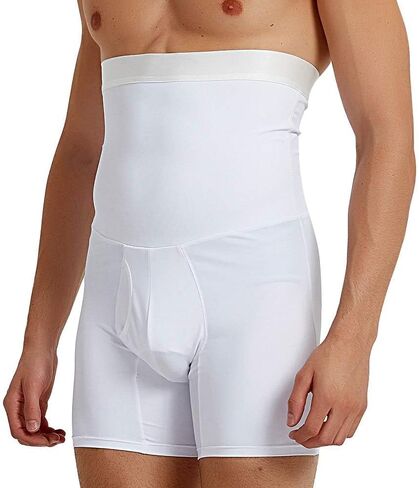 KOCLES Men Tummy Control Shorts High Waist Slimming Body Shaper Compression Shapewear Belly Girdle Underwear Boxer Briefs in Kuwait