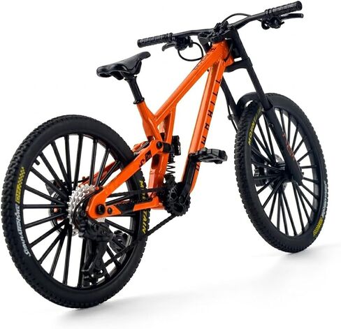 Mountain Toy DS Finger Bicycle Model Bike 1:8 Scale Alloy Desktop Decoration Scale Men DH Bike Action Figurine Toy for Birthday Party Crafts (37 White) in Saudi Arabia