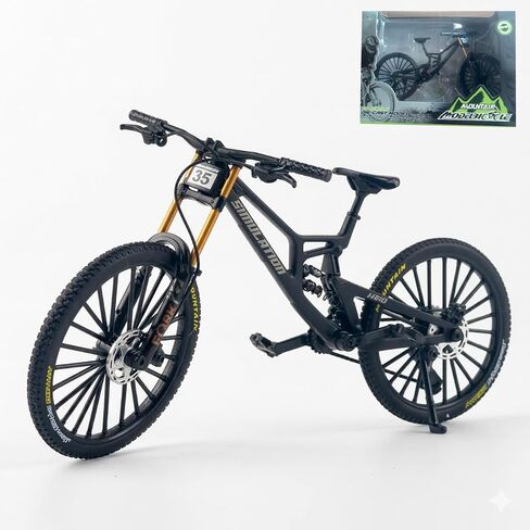1:8 Scale Mountain BicycleBike Toy DS Finger Bicycle Model Alloy MTB Desktop Decoration DH Bike Action Figurine Toy for Collectible (31 Blue) in Saudi Arabia