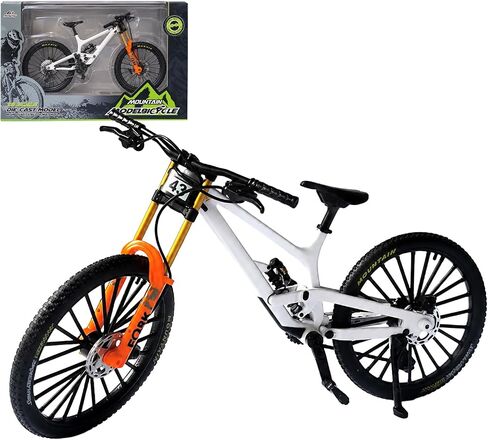 1:8 Scale Mini Mountain Bike Toy Model – Digh Detail DH Premium MTB Bicycle Model Collectible Gift for Bike Lovers (White) in Saudi Arabia