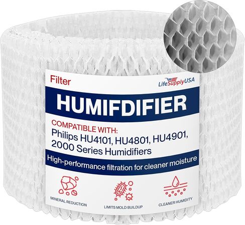 Humidifier Filter Replacement Wick Compatible with Philips HU4101, HU4801, HU4901, 2000 Series Humidifiers in Kuwait
