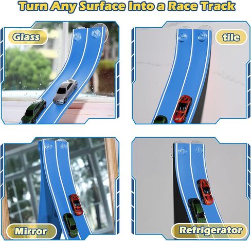Flexible Race Track Compatible with Hot Wheels and Diecast 1/64th Cars in Saudi Arabia
