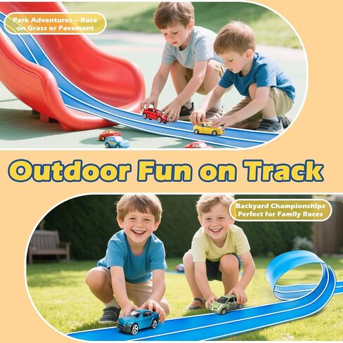 Flexible Race Track Compatible with Hot Wheels and Diecast 1/64th Cars in Saudi Arabia