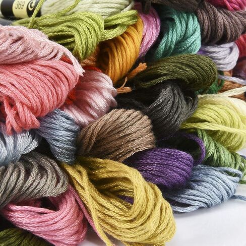 Friendship Bracelet String 50 Skeins Rainbow Color Embroidery Floss Cross Stitch Embroidery Thread Cotton Floss Bracelet Yarn, Craft Floss in Saudi Arabia