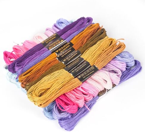150 Color Skeins Rainbow Color Embroidery Floss，Cross Stitch Threads, Bracelet Yarn, Craft Floss in Saudi Arabia