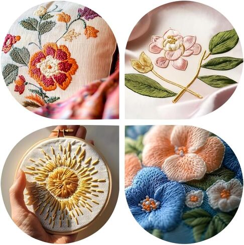 150 Color Skeins Rainbow Color Embroidery Floss，Cross Stitch Threads, Bracelet Yarn, Craft Floss in Saudi Arabia