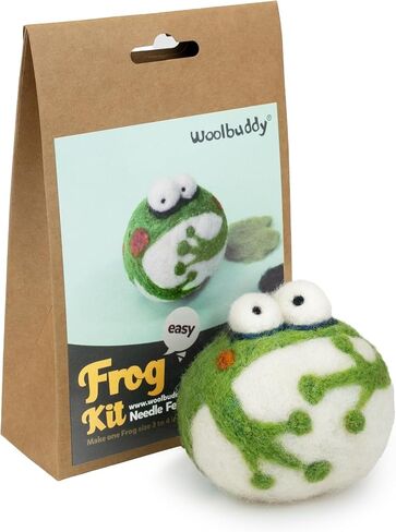 Woolbuddy Needle Felting Kit Starter Set, 24 Colors, White Core Wool & Tool in Kuwait