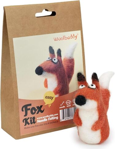 Woolbuddy Needle Felting Kit Starter Set, 24 Colors, White Core Wool & Tool in Kuwait