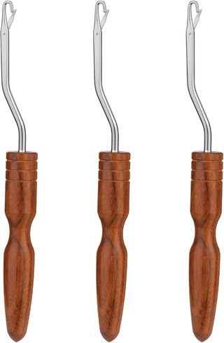 Giwrmu 3 Pack Latch Hook Tools, Bent Latch Hooks for Hair (Type 1) in Saudi Arabia