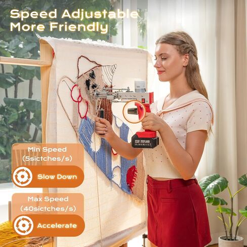 BESGEER Cordless Tufting Gun Kit, 2 in 1 Cut & Loop Pile Rug Maker in Kuwait