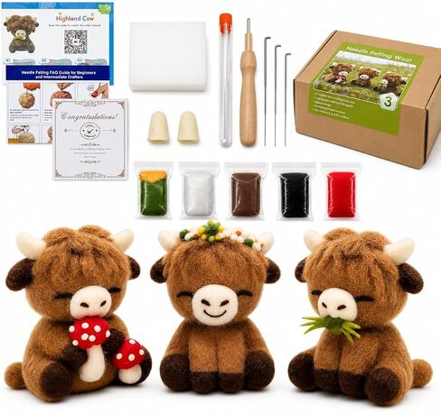 Voduynl Beginner Needle Felting Kit (Cow) in Saudi Arabia