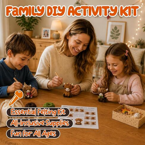 Voduynl Beginner Needle Felting Kit (Cow) in Saudi Arabia