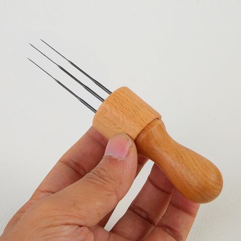 CATOPIA Wool Felting Needles, Wool Felting Tools, Wool Felting Supplies, Poking Needle Storage Box, Needle Box. Including 1 Premium Three-Needle Pen with 3 Needles and 30Pcs Needles in 3 Sizes. in Saudi Arabia