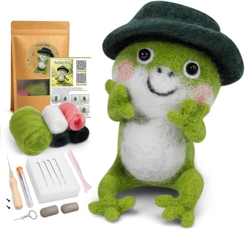 OEHPICC Needle Felting Kit for Beginners, Halloween Black Cat Felting Kit in Kuwait