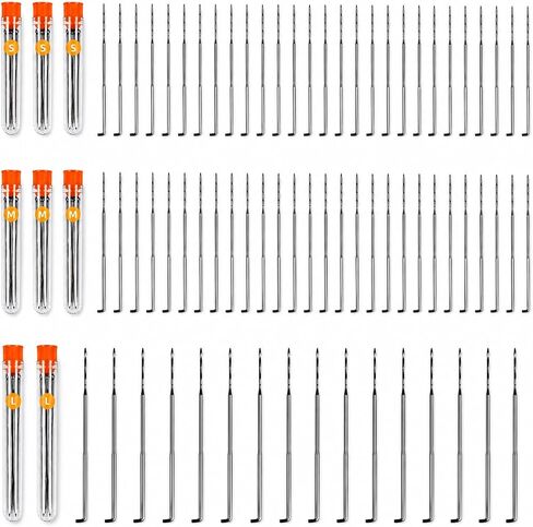Gipony 80-Piece Felting Needles - 8 Tubes (30 Small, 30 Medium, 20 Large Needles) | Pro Needle Felting Tools & Supplies | Bulk Sizes for Wool Sculpting in Kuwait