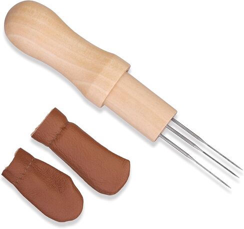 Mayboos Needle Felting Needles, 3 Needles with Wooden Holder in Kuwait