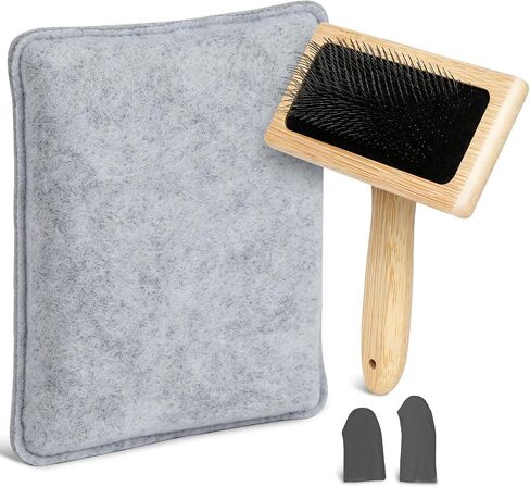 2 Pcs Large 6.1" x 4.8"Wooden Hand Wool Carders for Needle Felting in Kuwait