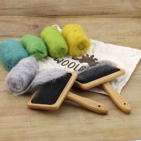 Woolbuddy 2PCS Large Wool Carder Brush for Felting & Pets, 7 x 4.75 Inch in Kuwait