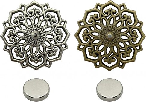 2pcs Vintage Needle Minder for Embroidery, Filigree Flower in Saudi Arabia
