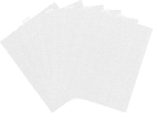 6 Pcs 14 Count White Plastic Mesh Canvas Sheets, 11x8.2 Inch for Cross Stitch Embroidery DIY Craft Projects in Saudi Arabia