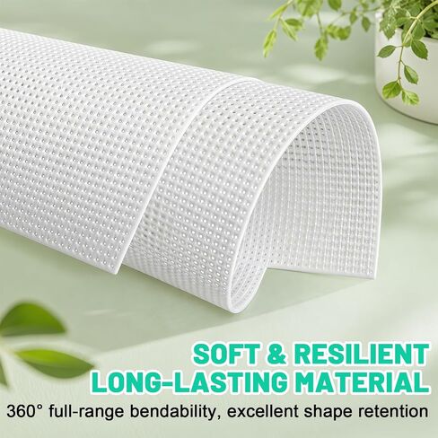 6 Pcs 14 Count White Plastic Mesh Canvas Sheets, 11x8.2 Inch for Cross Stitch Embroidery DIY Craft Projects in Saudi Arabia