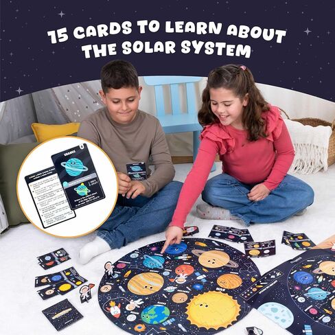 BONNYCO Giant Floor Puzzles for Kids Solar System with 70 Large Pieces in Saudi Arabia