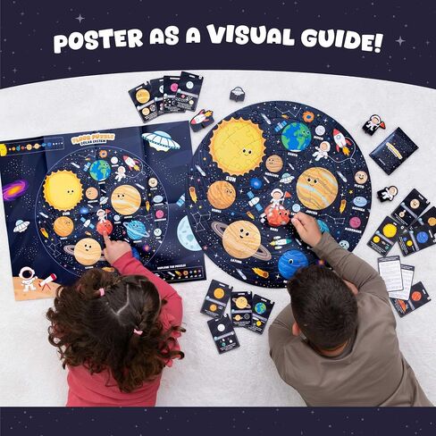 BONNYCO Giant Floor Puzzles for Kids Solar System with 70 Large Pieces in Saudi Arabia