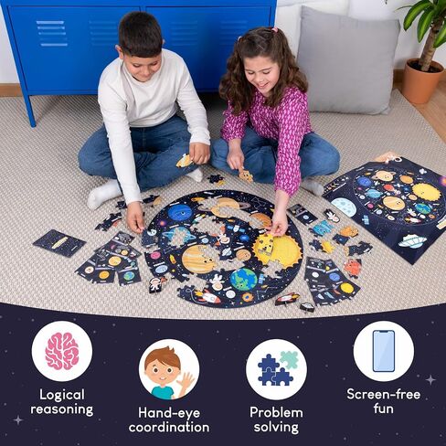 BONNYCO Giant Floor Puzzles for Kids Solar System with 70 Large Pieces in Saudi Arabia