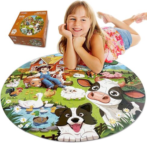 TALGIC Jumbo Floor Puzzle for Kids Ages 4-6, 70 Piece Solar System Puzzle in Kuwait