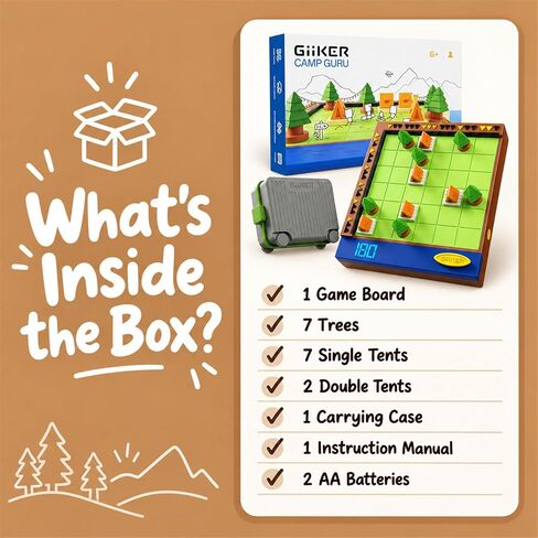 GiiKER Camp GURU 6x6 Logic Puzzle Game, 600 Challenges, Ages 6+ in Saudi Arabia
