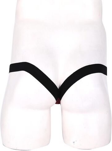 ACSUSS Men's Mesh See Through Lingerie Stretchy Jockstrap Bikini Thongs Underwear in Kuwait