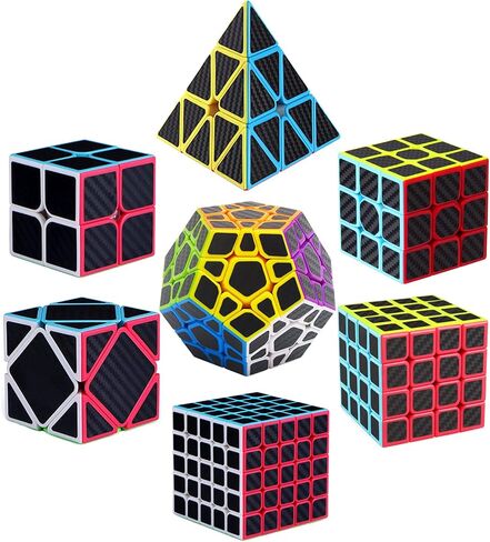 Speed Cube Set, ROXENDA 2x2 3x3 4x4 5x5 Skew Megaminx Pyramid Cube Bundle in Kuwait