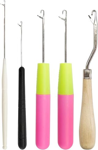 5PCS Latch Hook, Different Sizes Small Crochet Hooks Needle for Hair in Saudi Arabia
