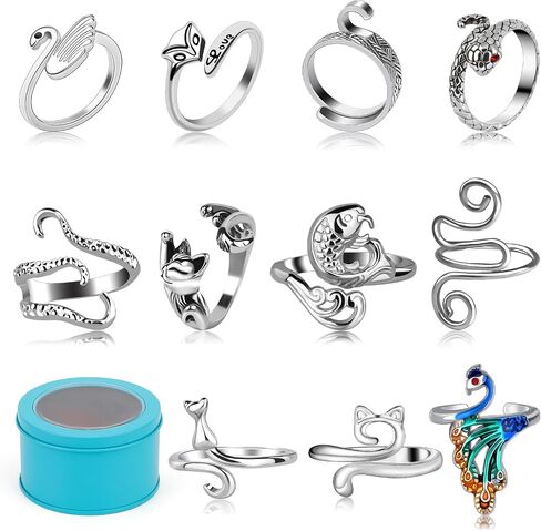 5 Pcs Crochet Ring, Adjustable Crochet Tension Rings, Yarn Ring for Finger in Kuwait
