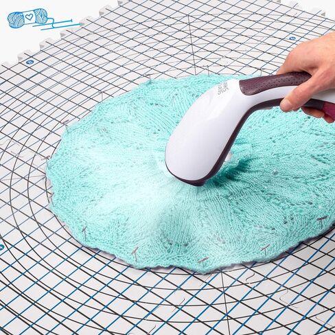 Extra Thick Blocking Mats for Wet and Steam Blocking - Includes Pack of 9, 100 T Pins, 10 Pin Blocker and Storage Bag in Kuwait